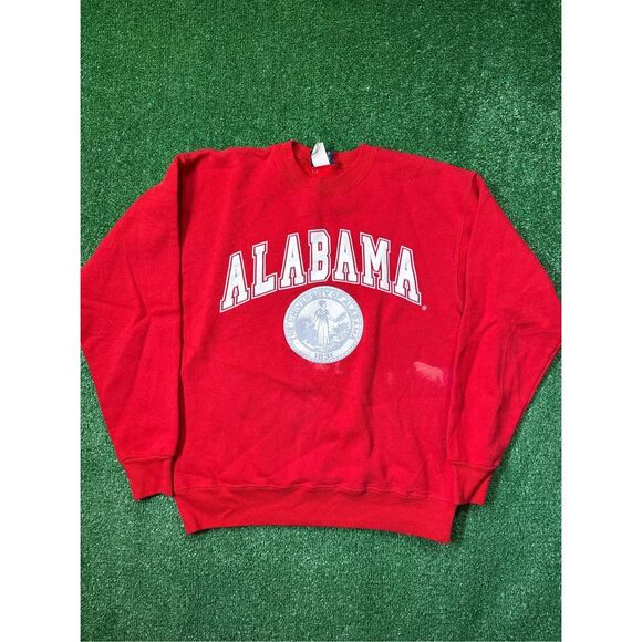 Size M - vintage Y2K university of Alabama Crimson Tide Jansport crew sweatshirt - Picture 1 of 7